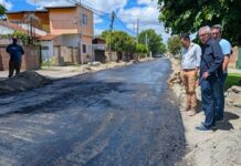 Zamora monitoreó el desarrollo del Plan de Pavimentación del Municipio de Tigre