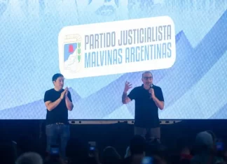 Nardini y Vivona celebraron el Día del Militante en Malvinas Argentinas
