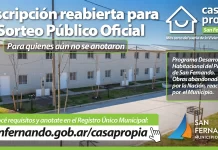 San Fernando reabrió la inscripción para quienes no estén anotados a sorteos de vivienda