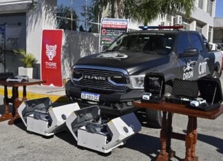 Incorporaron 25 patrulleros, drones y tecnología para el sistema de seguridad de Tigre
