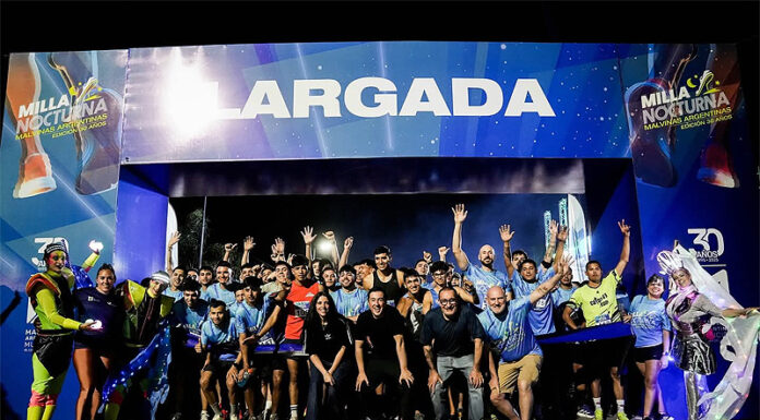 Más de 8 mil personas participaron de la tercera “Milla nocturna” de Malvinas Argentinas