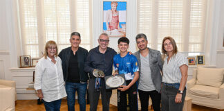 Julio Zamora reconoció a Enzo Chentola, el taekwondista que cosechó importantes medallas en los Juegos Panamericanos de Brasil