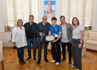 Julio Zamora reconoció a Enzo Chentola, el taekwondista que cosechó importantes medallas en los Juegos Panamericanos de Brasil