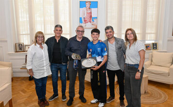 Julio Zamora reconoció a Enzo Chentola, el taekwondista que cosechó importantes medallas en los Juegos Panamericanos de Brasil