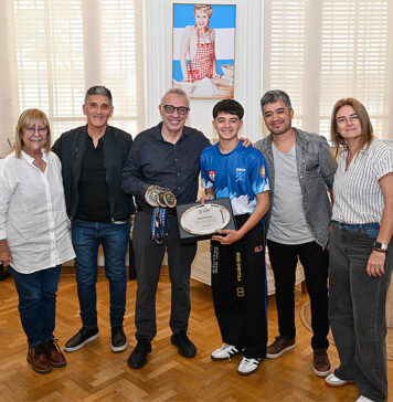Julio Zamora reconoció a Enzo Chentola, el taekwondista que cosechó importantes medallas en los Juegos Panamericanos de Brasil