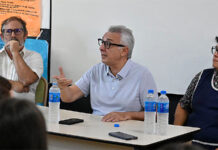 Julio Zamora se reunió con estudiantes del Colegio Fernando Fader