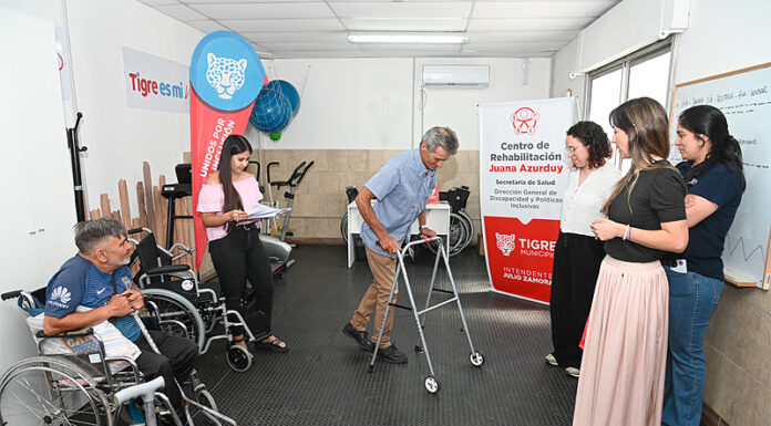 El Municipio de Tigre realizó una nueva entrega de materiales ortopédicos a pacientes con discapacidad