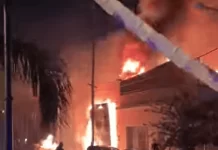 San Fernando: una fuerte explosión en una fábrica generó un incendio y daños en viviendas