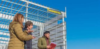 Andreotti recorrió las obras del Parque Industrial de San Fernando