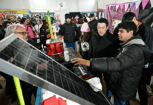Nardini visitó la 30ª Feria Regional de Educación, Artes, Ciencias y Tecnología con sede en Malvinas Argentinas