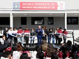 En Rincón de Milberg, Julio Zamora inauguró la ampliación y renovación de la EES N°50 y la EP N°27