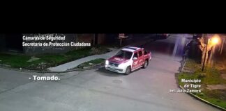 Tigre: Ocasionó destrozos en la vía pública, fue detectado por las cámaras y aprehendido por el COT