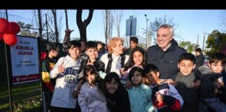 Junto a centenares de familias del barrio Los Tábanos, Julio Zamora inauguró el Paseo de la Ribera en Tigre norte