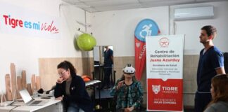 Tigre incorporó realidad virtual para complementar la rehabilitación de pacientes