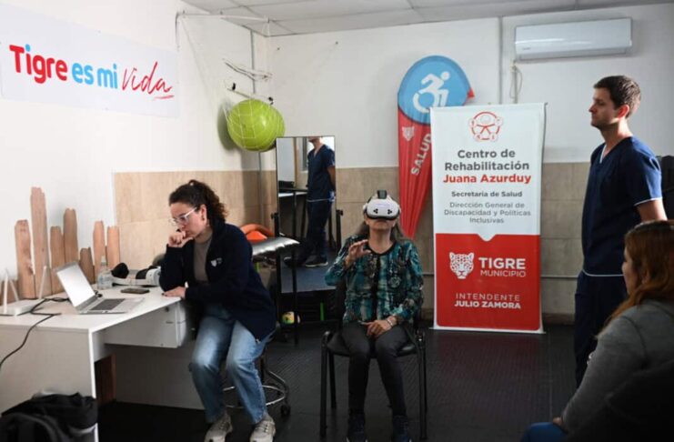 Tigre incorporó realidad virtual para complementar la rehabilitación de pacientes