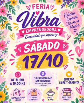 San Fernando: llega una edición especial por el Día de la Madre de la Feria Vibra Emprendedora