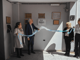 Tigre: Zamora destacó las obras en las escuelas públicas durante el 80° aniversario de la Técnica N° 5